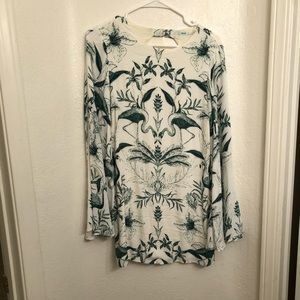 Urban outfitters white dress with green
